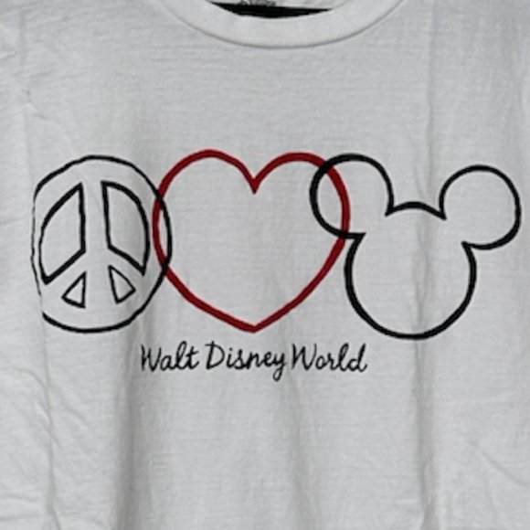 XL Walt Disney World Peace Love Mickey T-Shirt - Picture 3 of 4